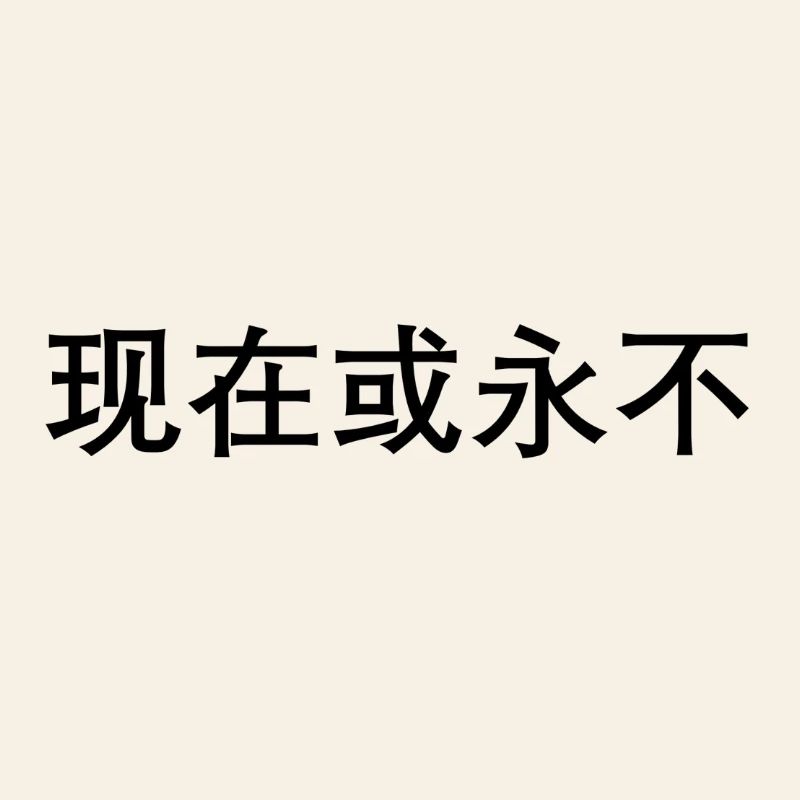Jetzt oder nie auf chinesisch