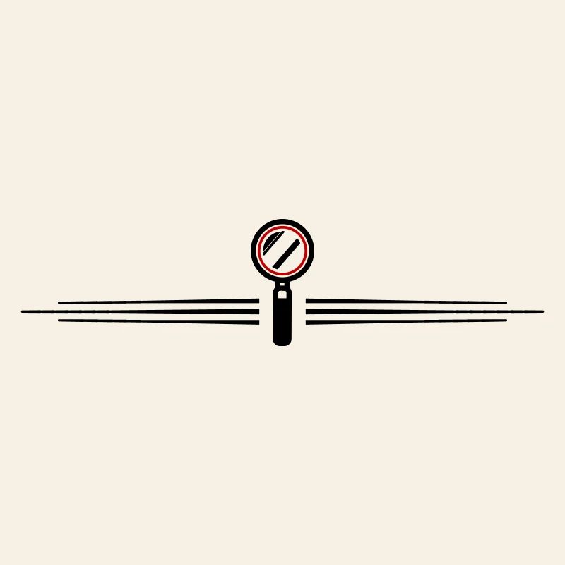 Magnifying glass icon line