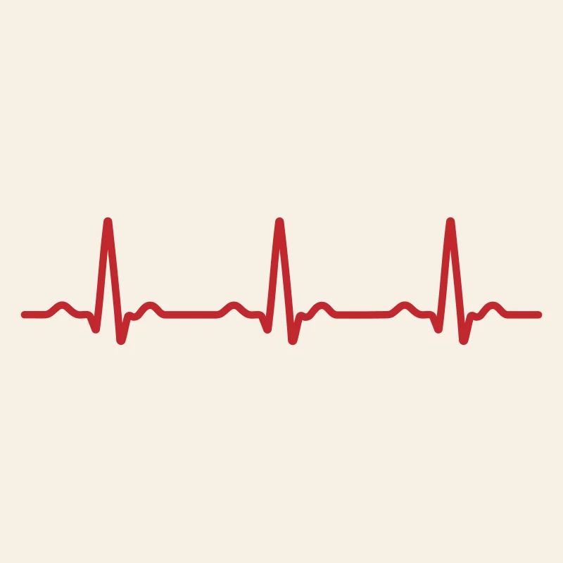 Seamless Red Ecg Heartbeat Pattern