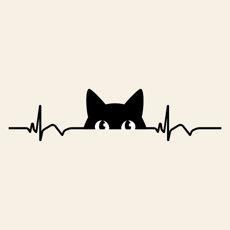 Katze EKG Herzfrequenz Herzschlag