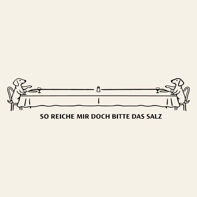 Salt Rich Slapstick Dachshund Long Table