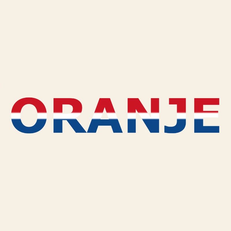 Orange in red, white, blue