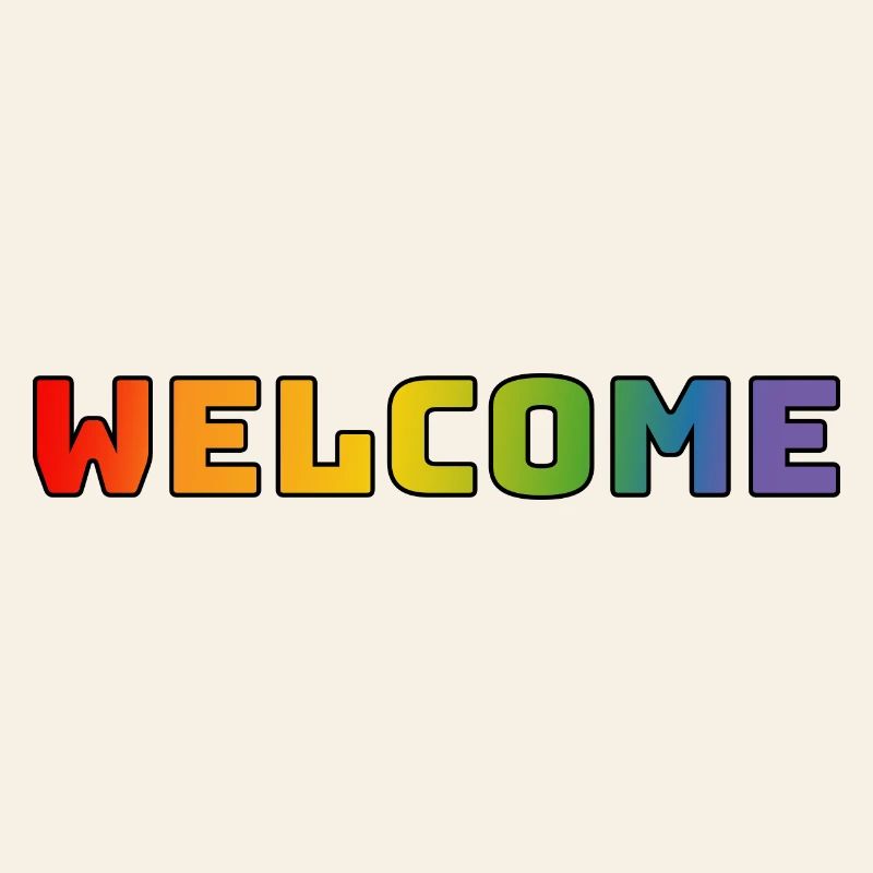 Regenbogen welcome CSD Shirt LGBT lgbtqi queer