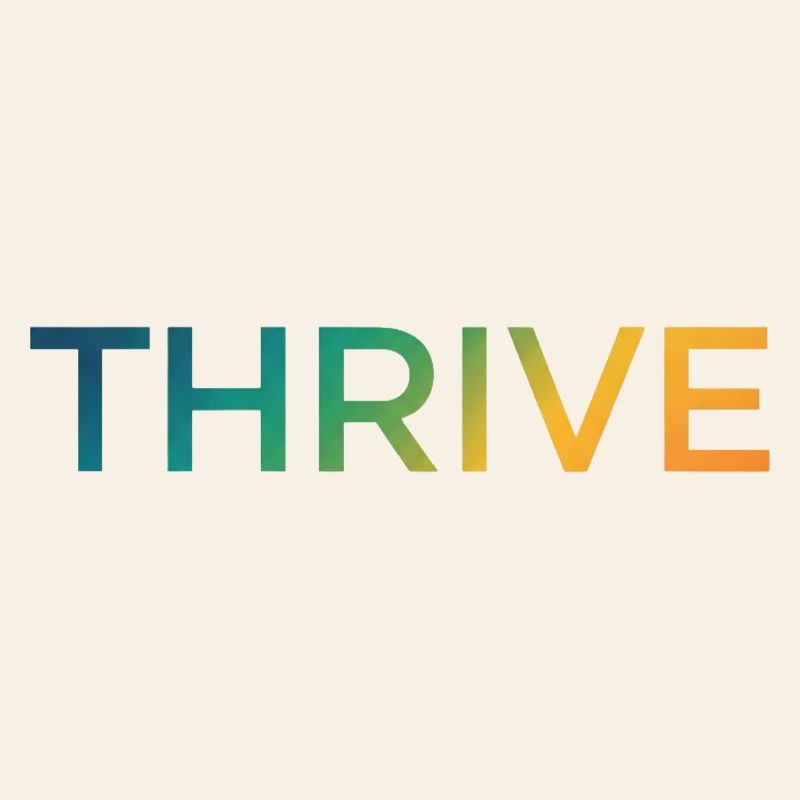 Thrive Gradient Lettering