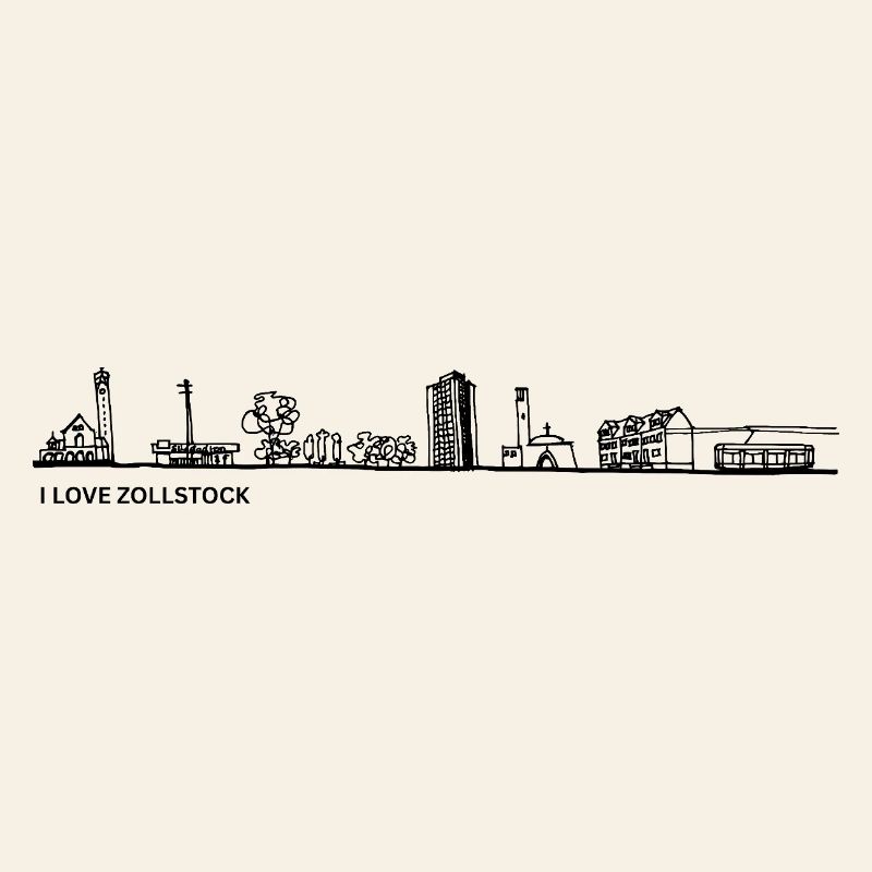 Skyline folding rule black