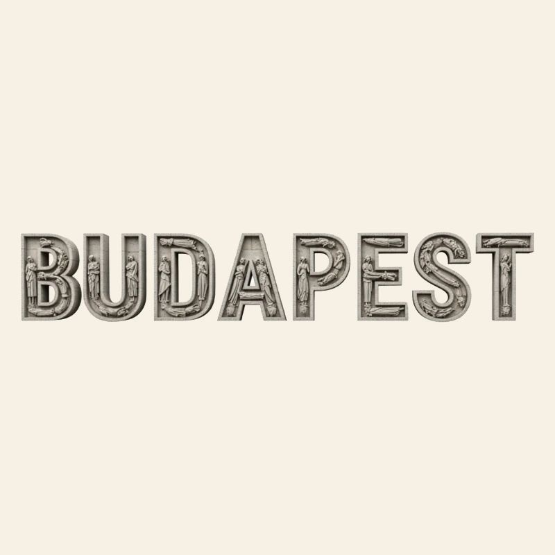Typographie de l’architecture de Budapest