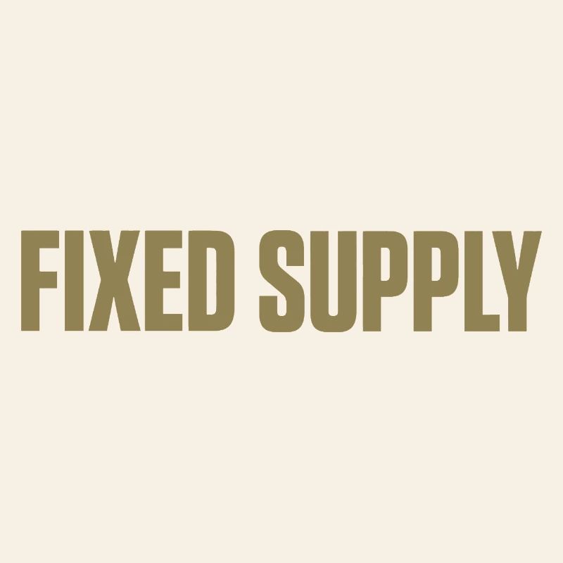 Fixed Supply Gold Typography