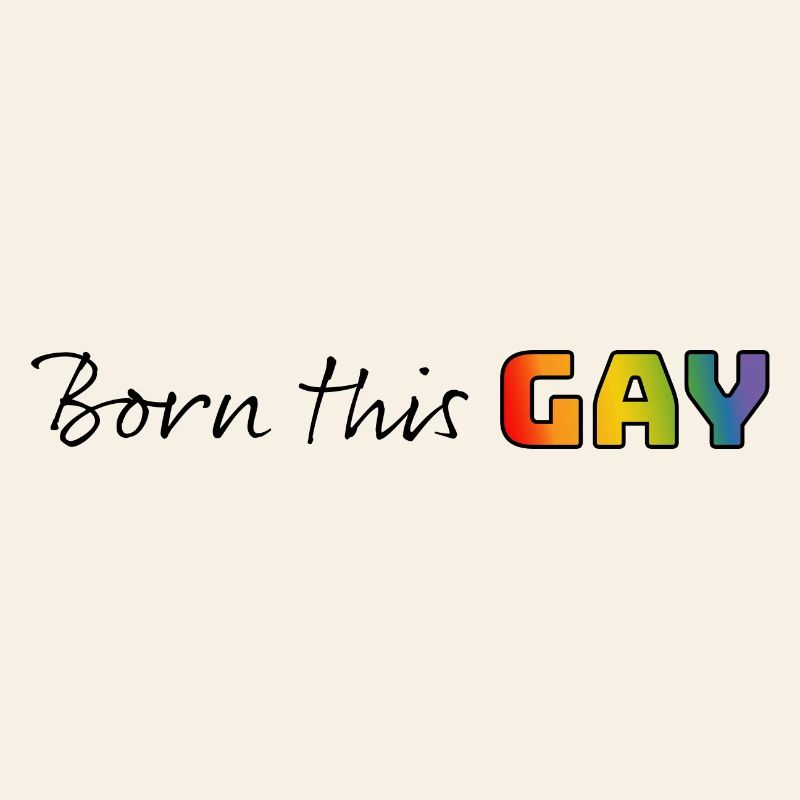 Rainbow né ce gay