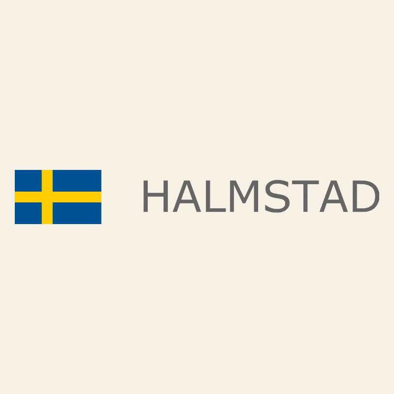 Drapeau de la Suède - Halmstad - Sverige - Schweden