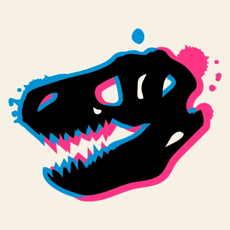 Un T-Rex crâne de 3-D