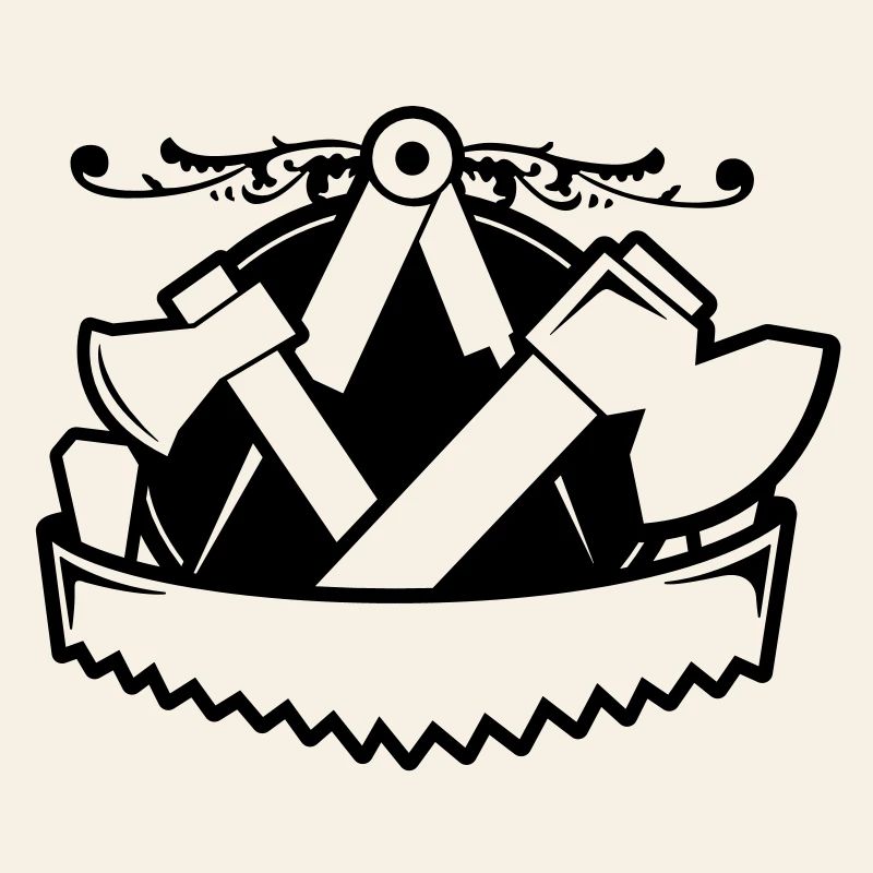 Emblème de charpentiers - Style