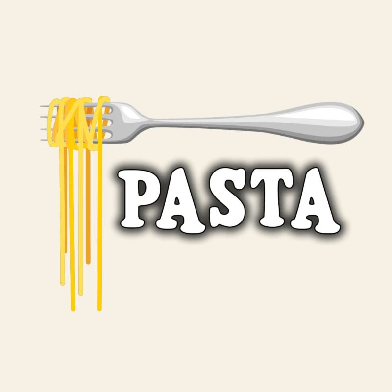 Illustration de spaghetti à la fourchette