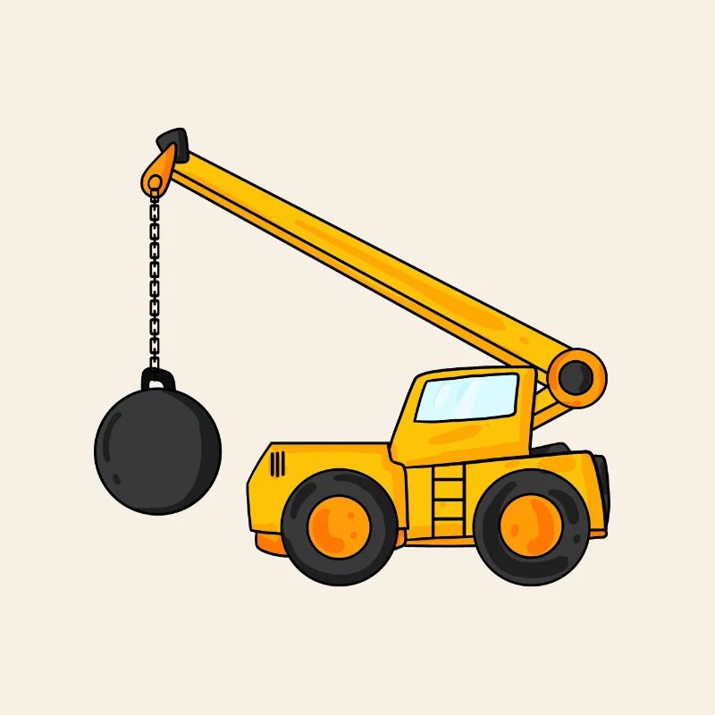 Grue de démolition