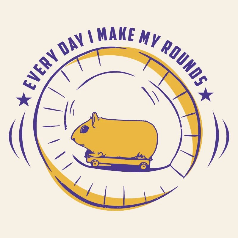 Hamster with skateboard