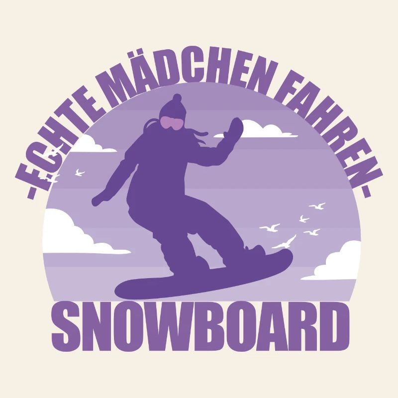 Snowboard Snowboarderin Mädchen Skiurlaub Geschenk