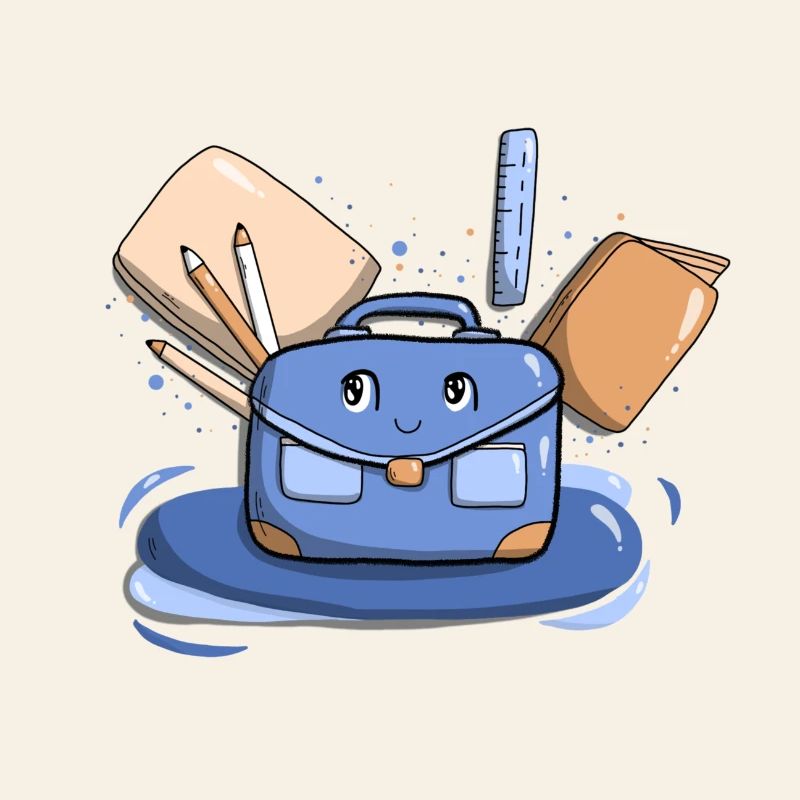 Cartable Bleu