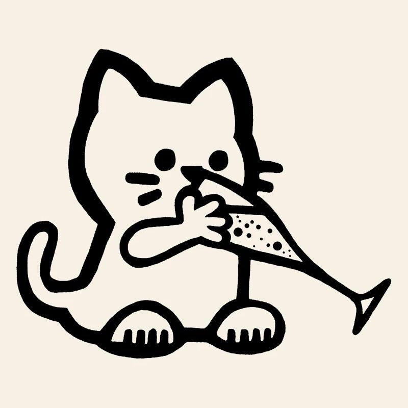 Le chaton a soif