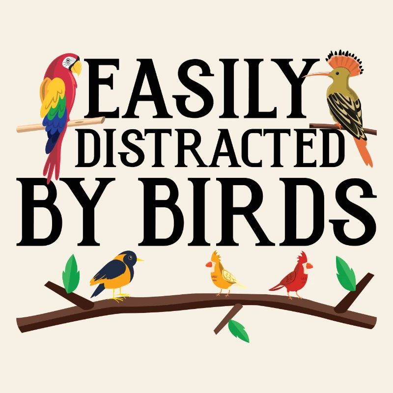 Facilement distrait par les oiseaux