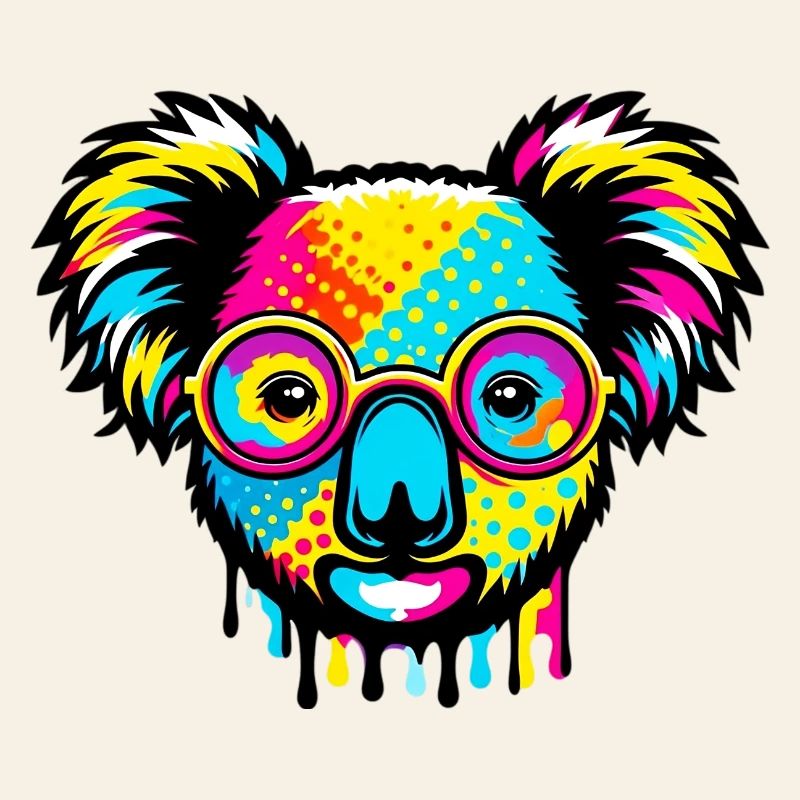 Koala with glasses