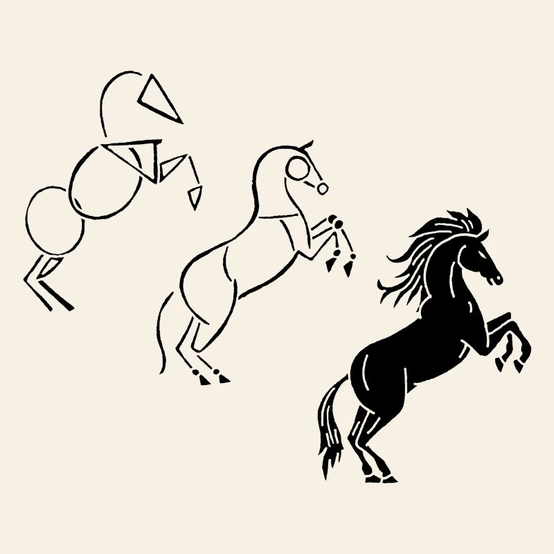 Dessine-moi un cheval noir
