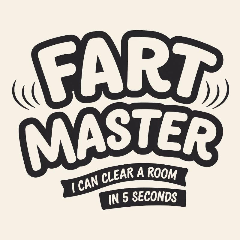 Fart Master Tee Funny Je peux vider une pièce en 5 sec.
