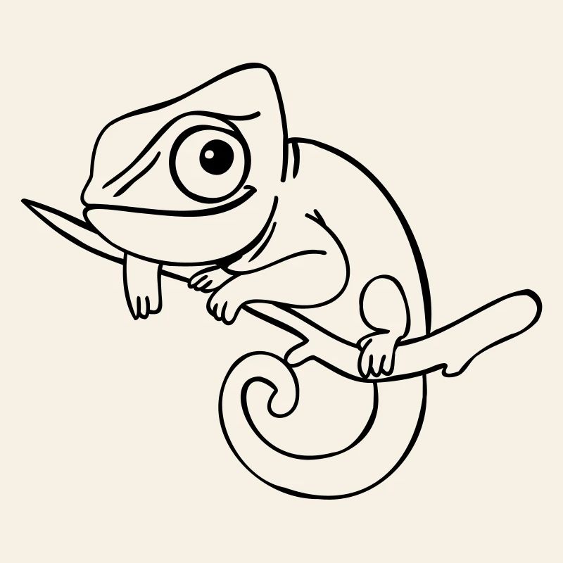 LUI das Chamäleon, einfarbig