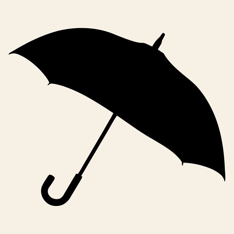 Klassische Regenschirm-Silhouette