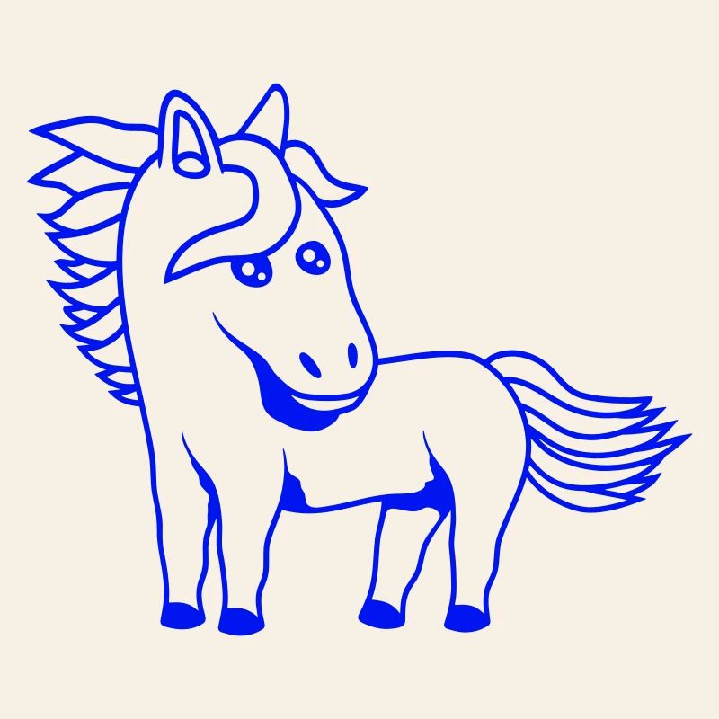 Pferd Süß Pony Fohlen Pferdemädchen Niedlich Comic