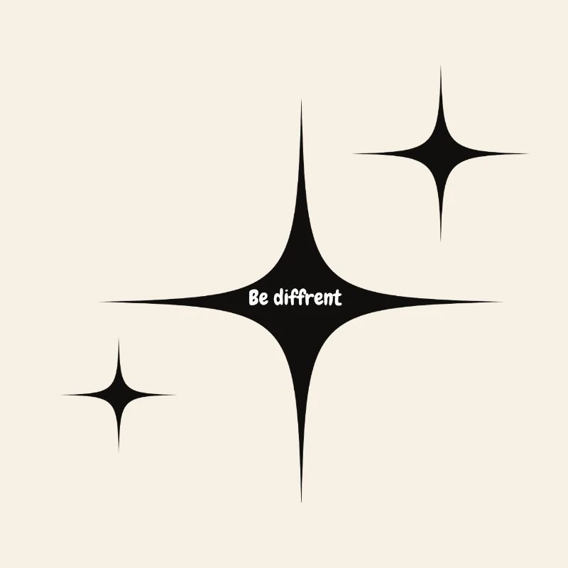 Be Different Starburst Graphic
