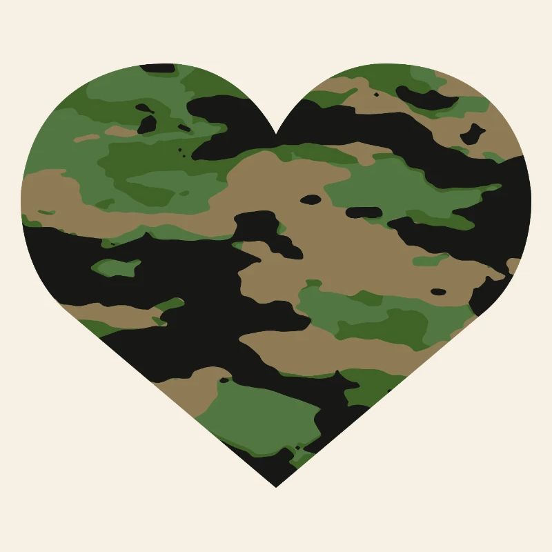 Camouflage Herz Design