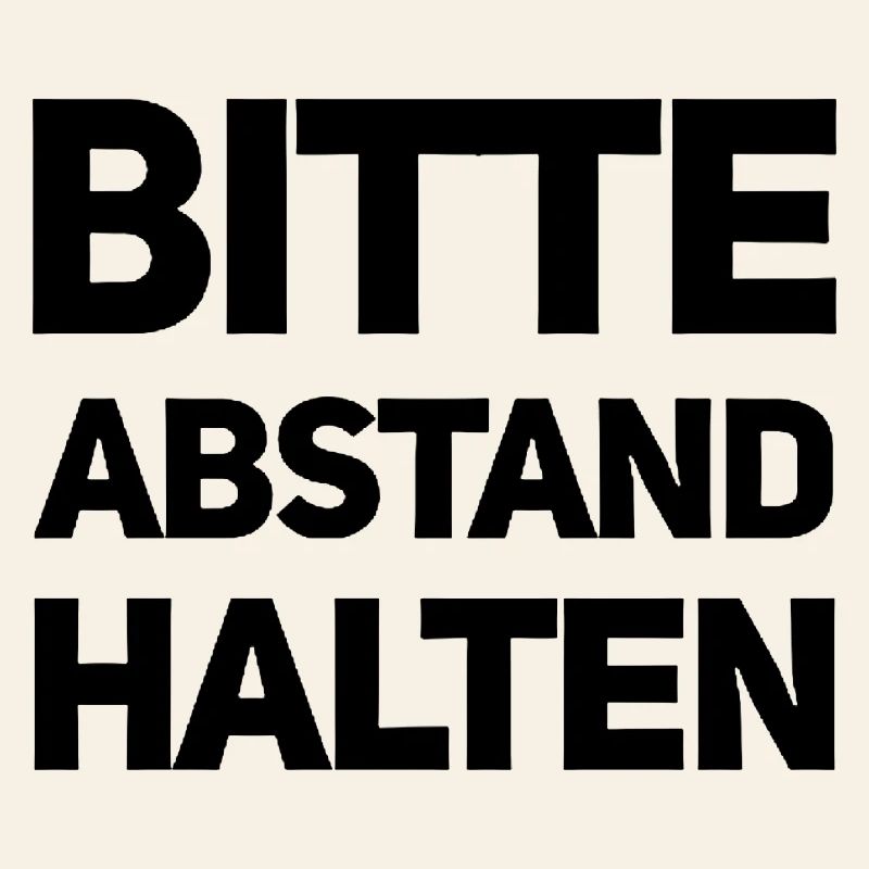 Bitte Abstand halten Morgenmuffel Langschläfer