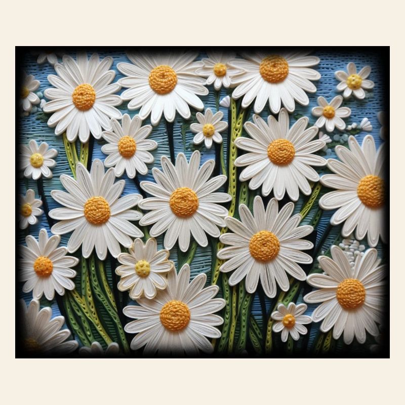 Blumenmuster Gänseblümchen Garten Hobby Design