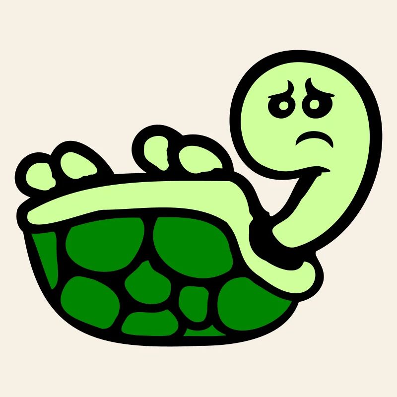 Turtle tipped over on its back lying sad