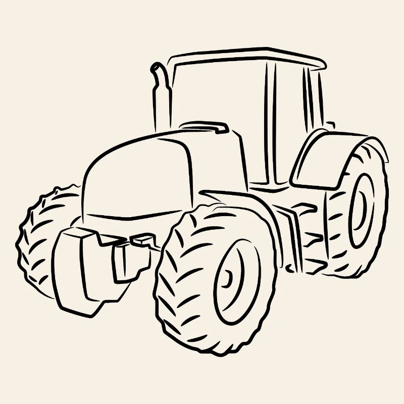 Traktor Zeichnung