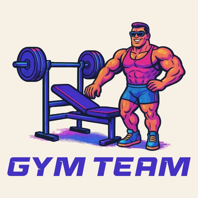 Bodybuilder Gym Comic