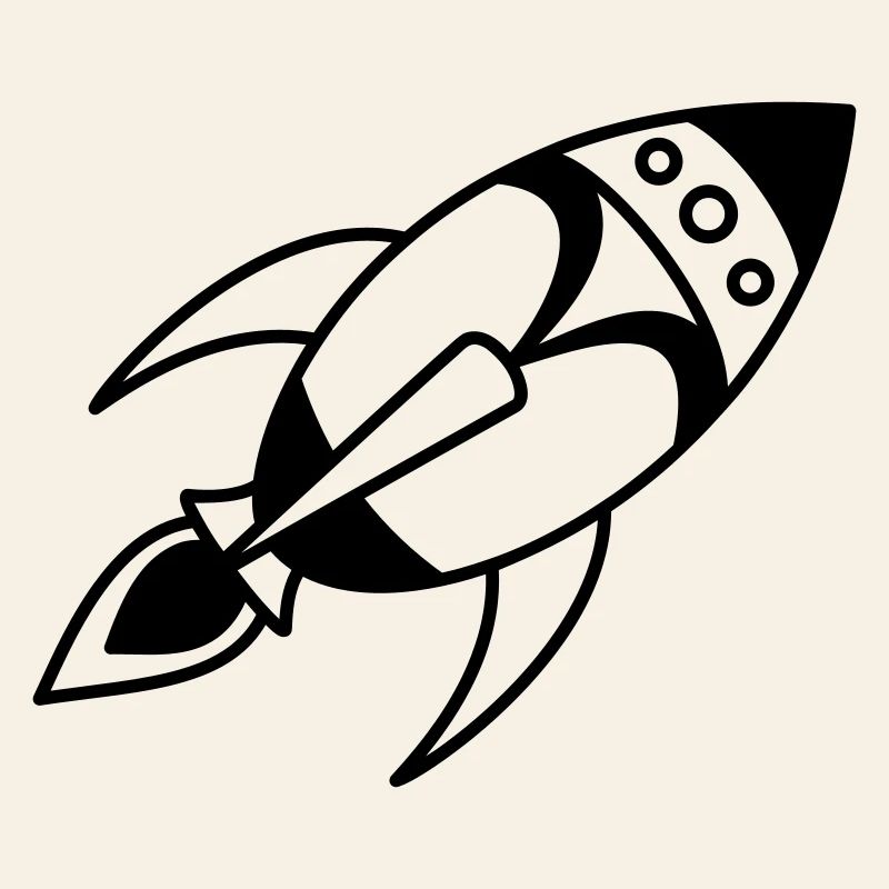 Retro Space Rocket – Space Spaceship Design