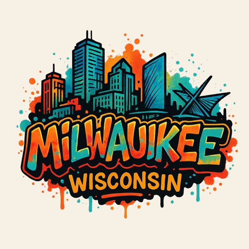 Milwaukee Skyline Splash Wisconsin
