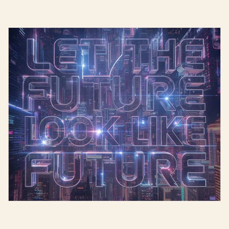 Typographie Neon Future
