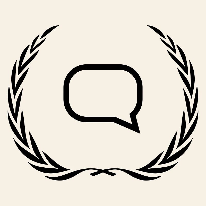 Speech bubble wreath