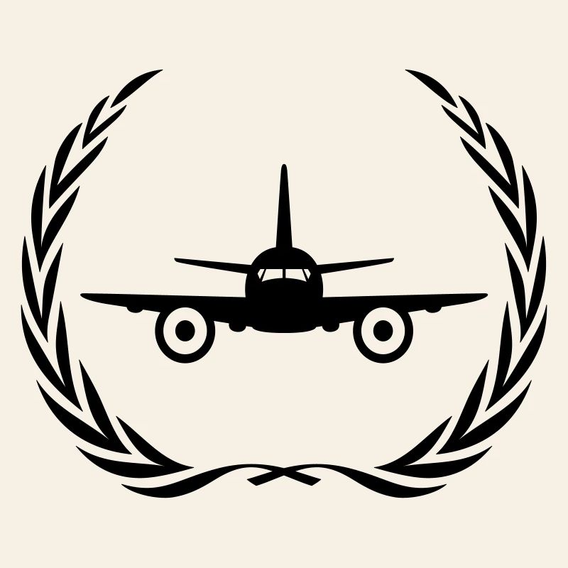 Airplane Symbol Wreath