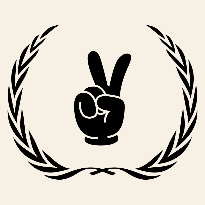 Peace Hand Comic Kranz