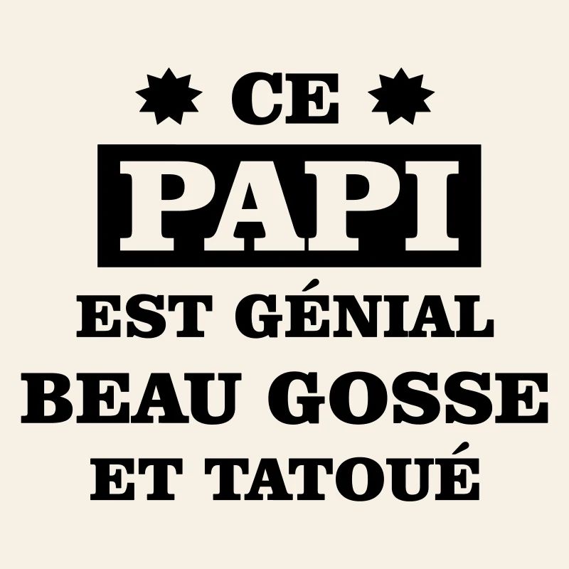 Ce papi est génial beau gosse et tatoué
