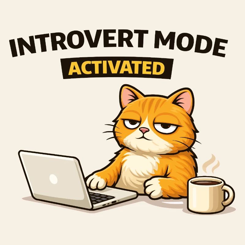 Introvert Mode Activated Cat