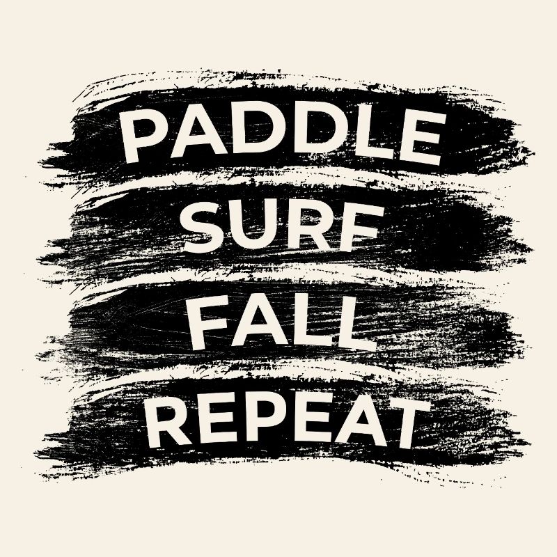 Répétition de la chute en paddle surf