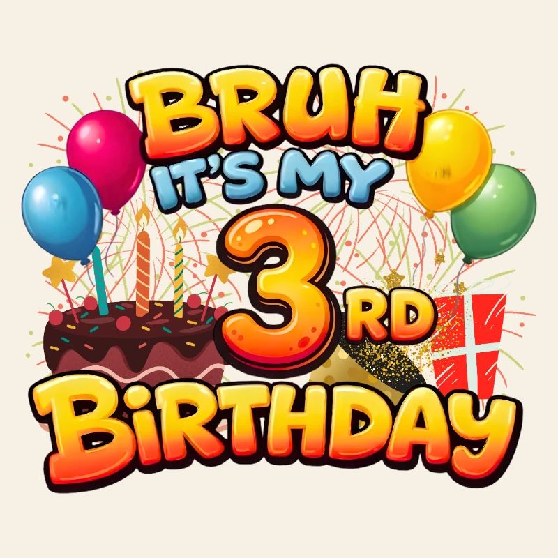 3. Geburtstagsshirt 3. Geburtstagsgeschenk Junge Mädchen 3.