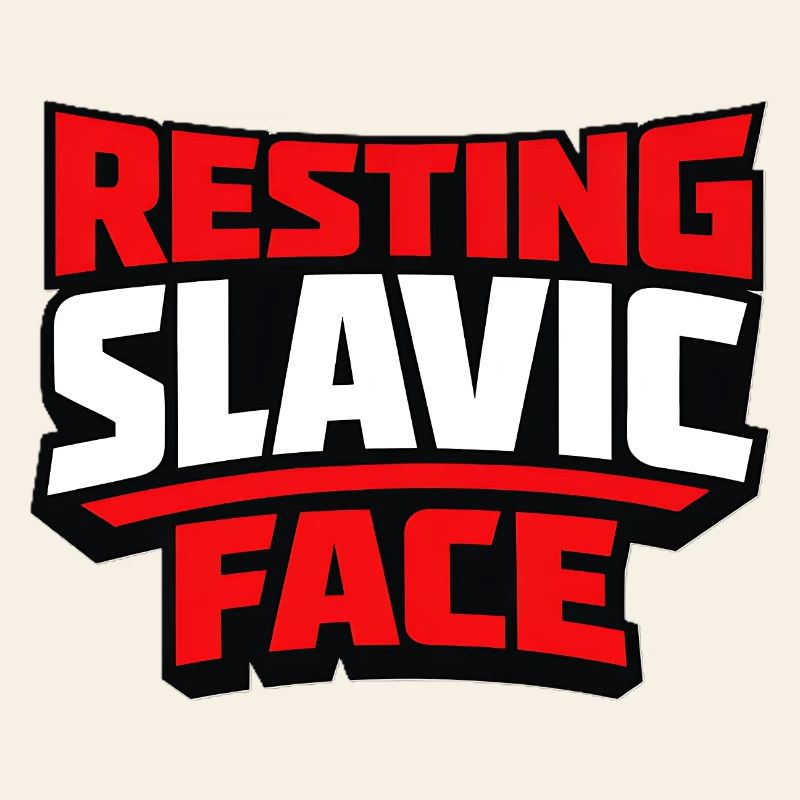 Expression du visage slave au repos en Europe de l’Est
