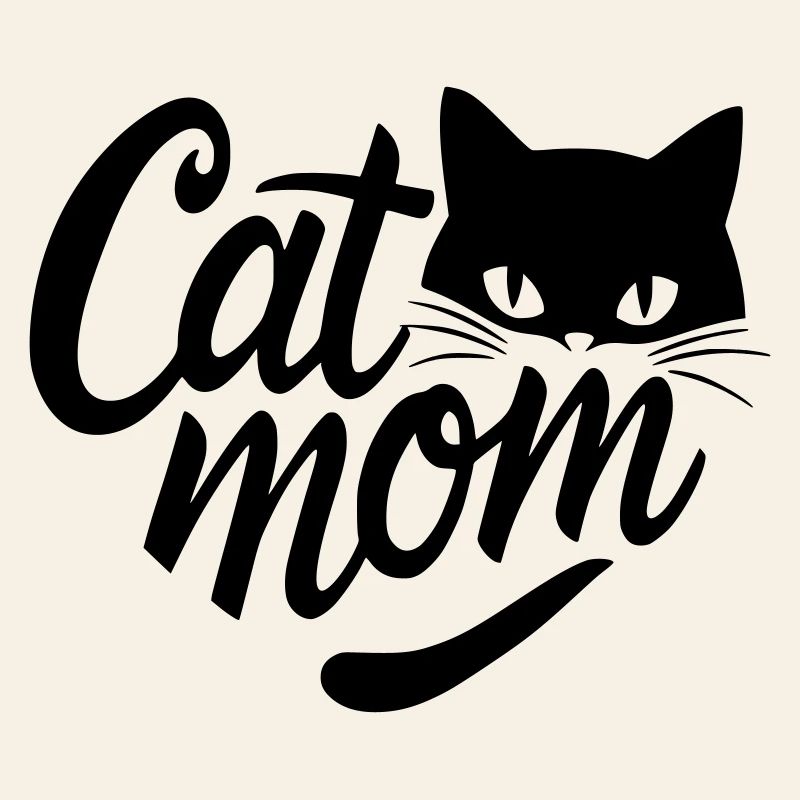 Katzenmama, Cat Mom Herz mit Katzengesicht