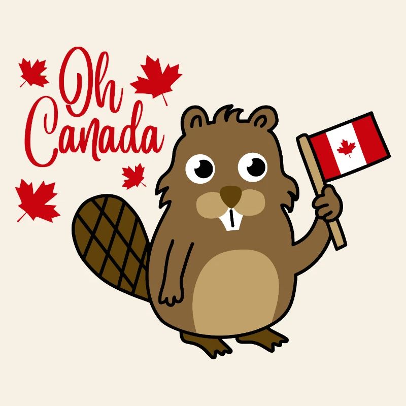 Oh Ours du drapeau du castor du Canada
