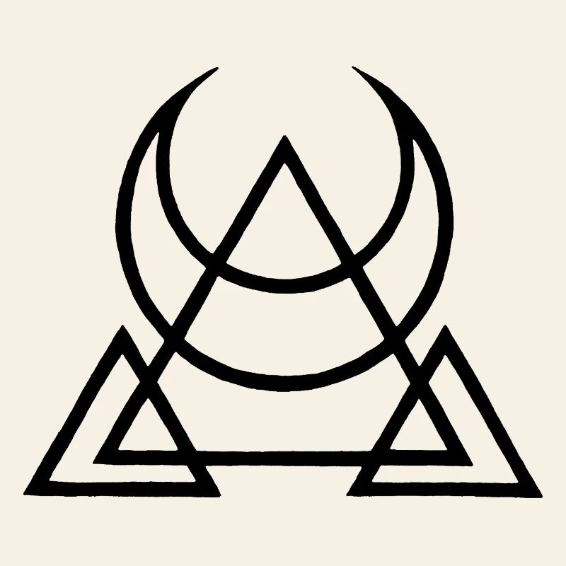 Schwarzes Symbol der ägyptischen Pyramiden