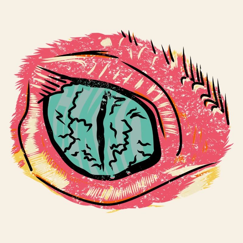 Conjonctivite dans le style pop art